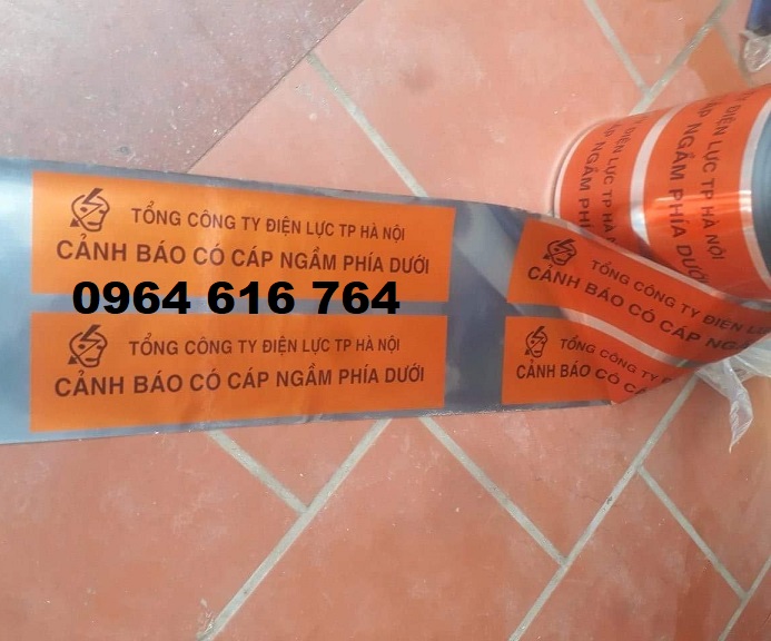 Băng cảnh báo có cáp điện cao thế khổ 30cm